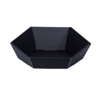 Kosze prezentowe GM-KC-4 czarne sześciokątne małe 1szt PAW